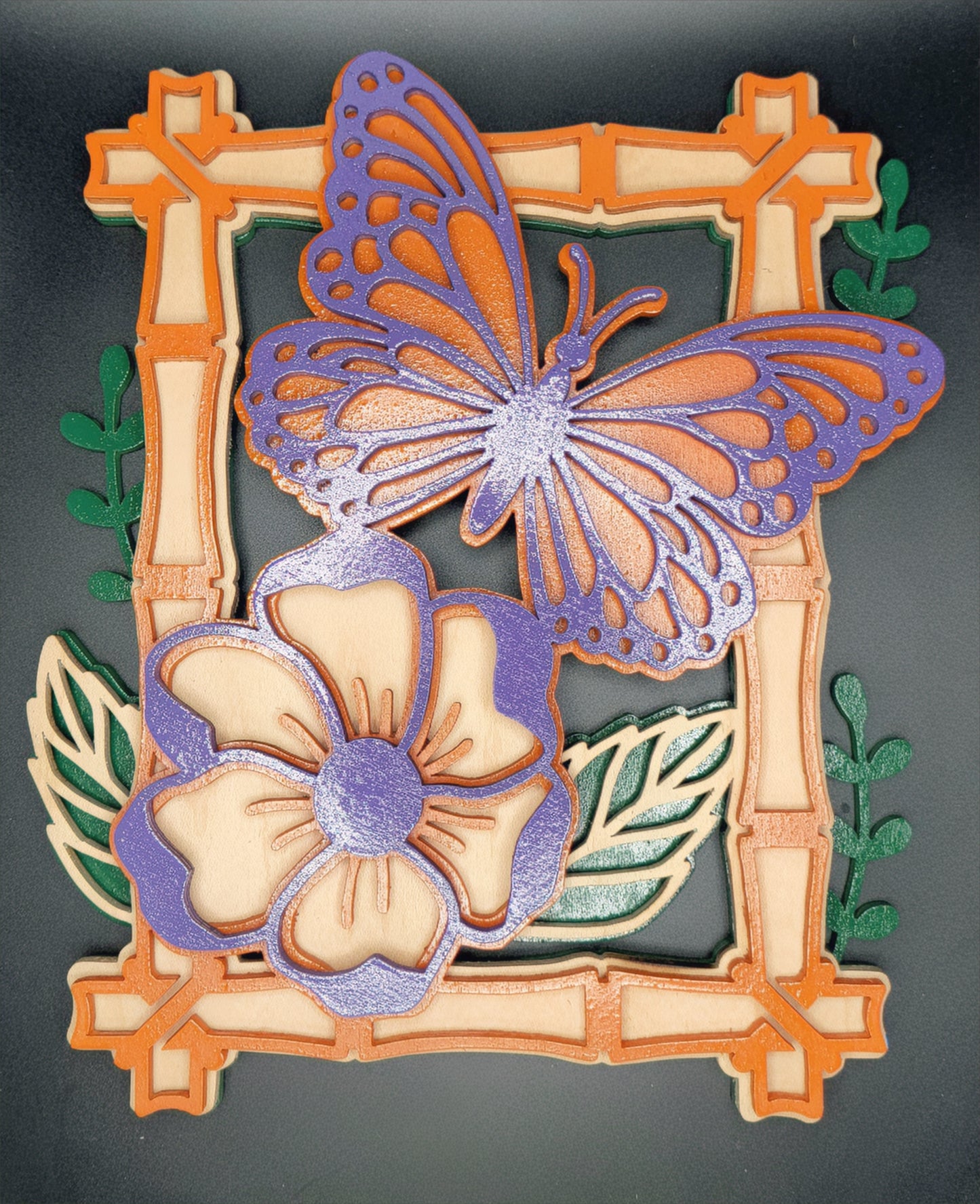 Layered Butterflies Wall Art