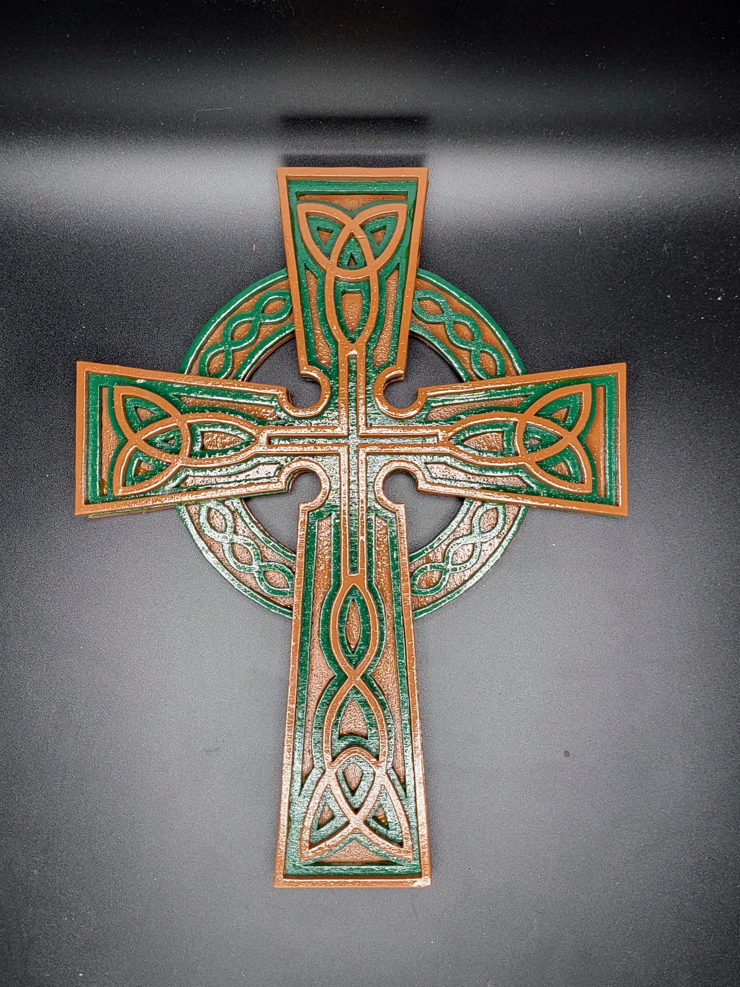 Layered Celtic Cross Wall Art