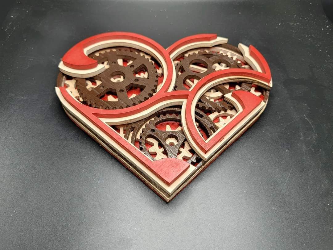 Layered Steampunk Heart